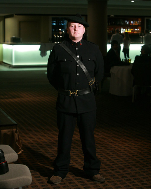Jonathon Caffrey in a RIC uniform